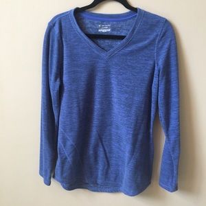 Royal blue light weight v neck fleece